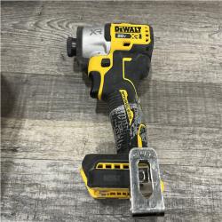 AS-IS DEWALT 20-Volt Maximum XR Lithium-Ion Cordless Brushless 1/4 in. 3-Speed Impact Driver Kit
