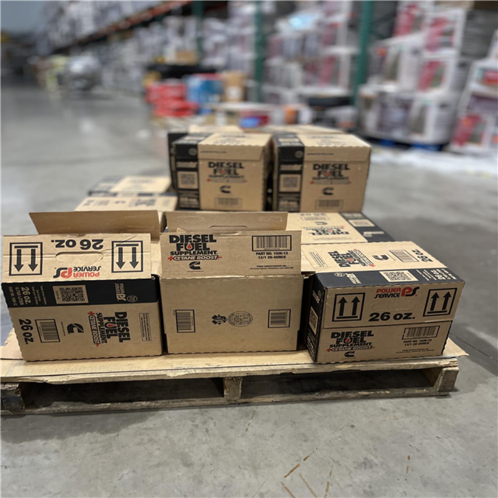 DALLAS LOCATION - POWER SERVICE Fuel Anti-Gel Diesel Fuel Supplement +Cetane Boost Diesel 26 oz PALLET-(16 CASES)