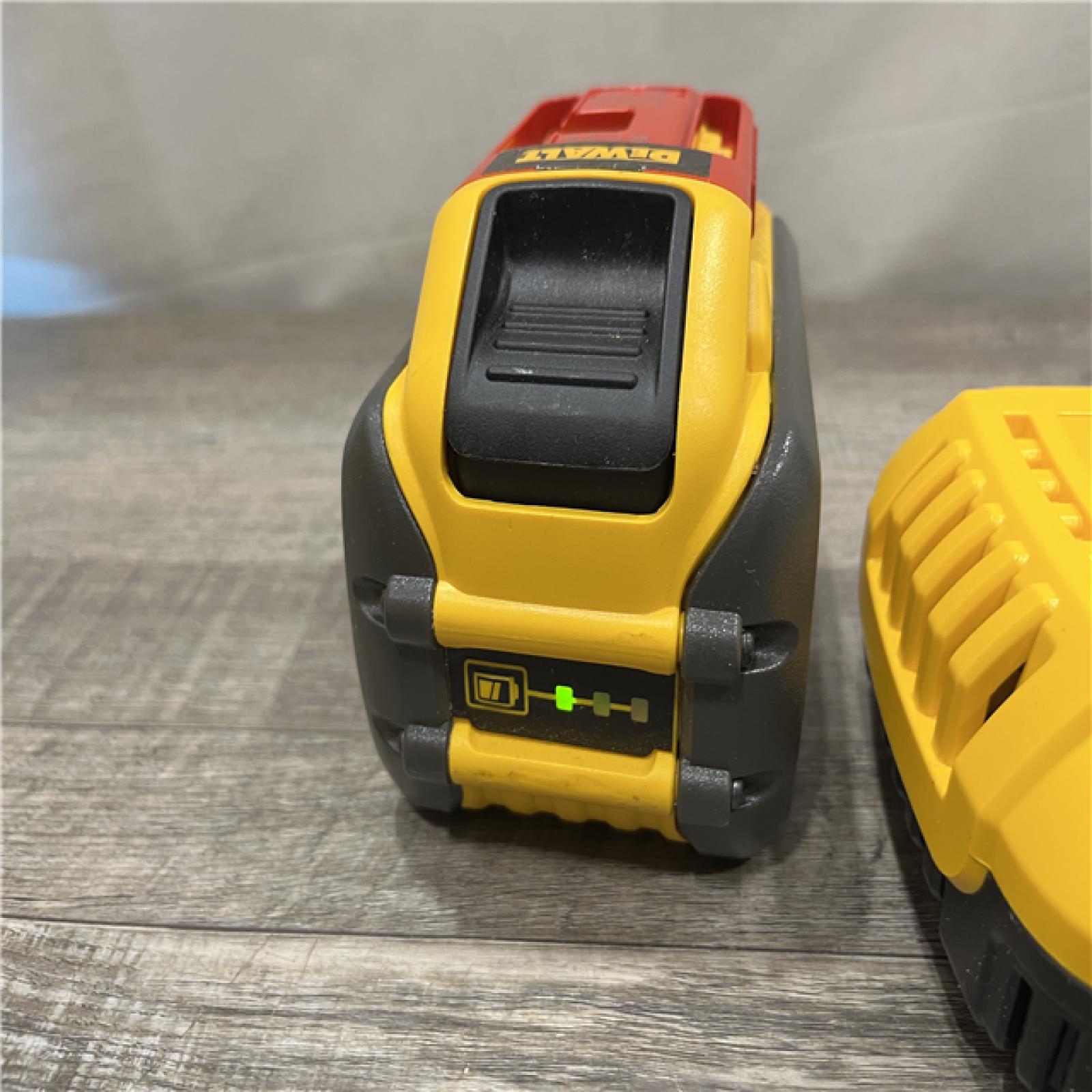 AS-IS DEWALT 20V/60V MAX FLEXVOLT Lithium-Ion 9.0Ah Battery and Charger Starter Kit