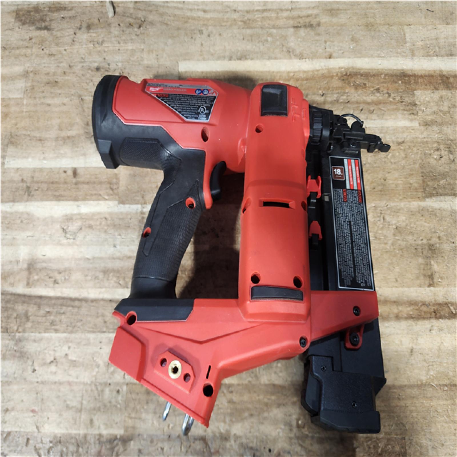 Houston Location AS-IS Milwaukee FUEL 18-Volt Lithium-Ion Brushless Cordless Gen II 18-Gauge Brad Nailer (Tool-Only)