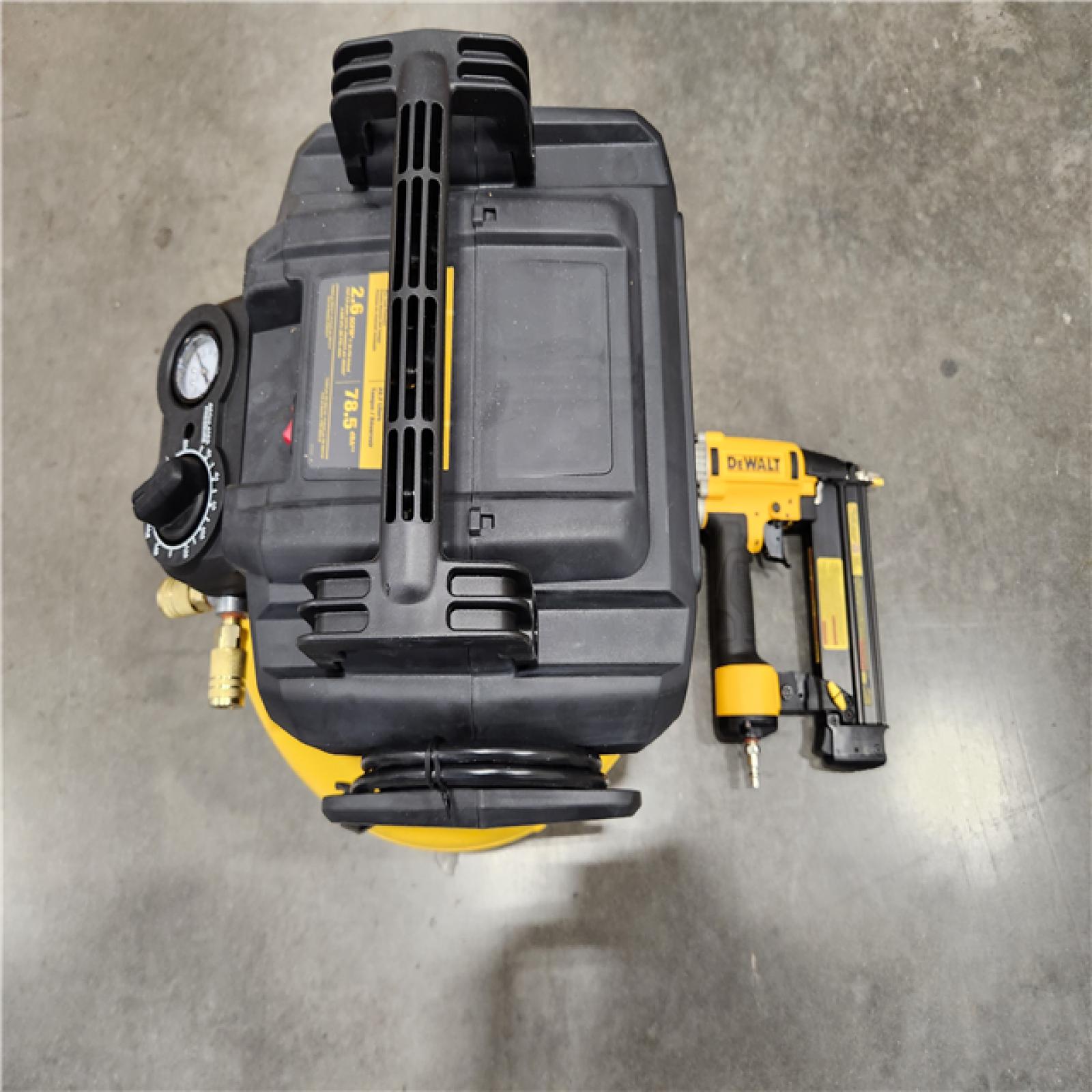 ASIS DEWALT 6 Gal. 18Gauge Brad Nailer and HeavyDuty Pancake