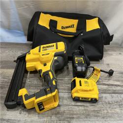AS-IS DEWALT 20V MAX XR Lithium-Ion Cordless 18-Gauge Narrow Crown Stapler Kit