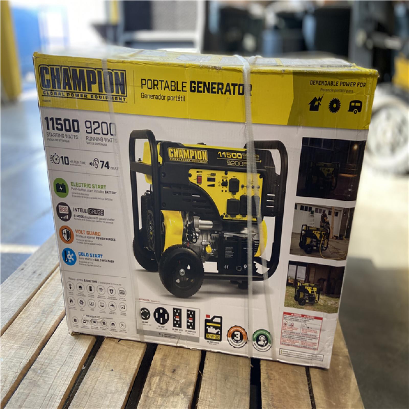 DALLAS LOCATION - Champion Power Equipment 11,500/9,200-Watt Gasoline Powered Electric Start Portable Generator
