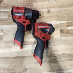 HOUSTON LOCATION - AS-IS Milwaukee FUEL 12-Volt Lithium-Ion Brushless Cordless Hammer Drill and Impact Driver Combo Kit