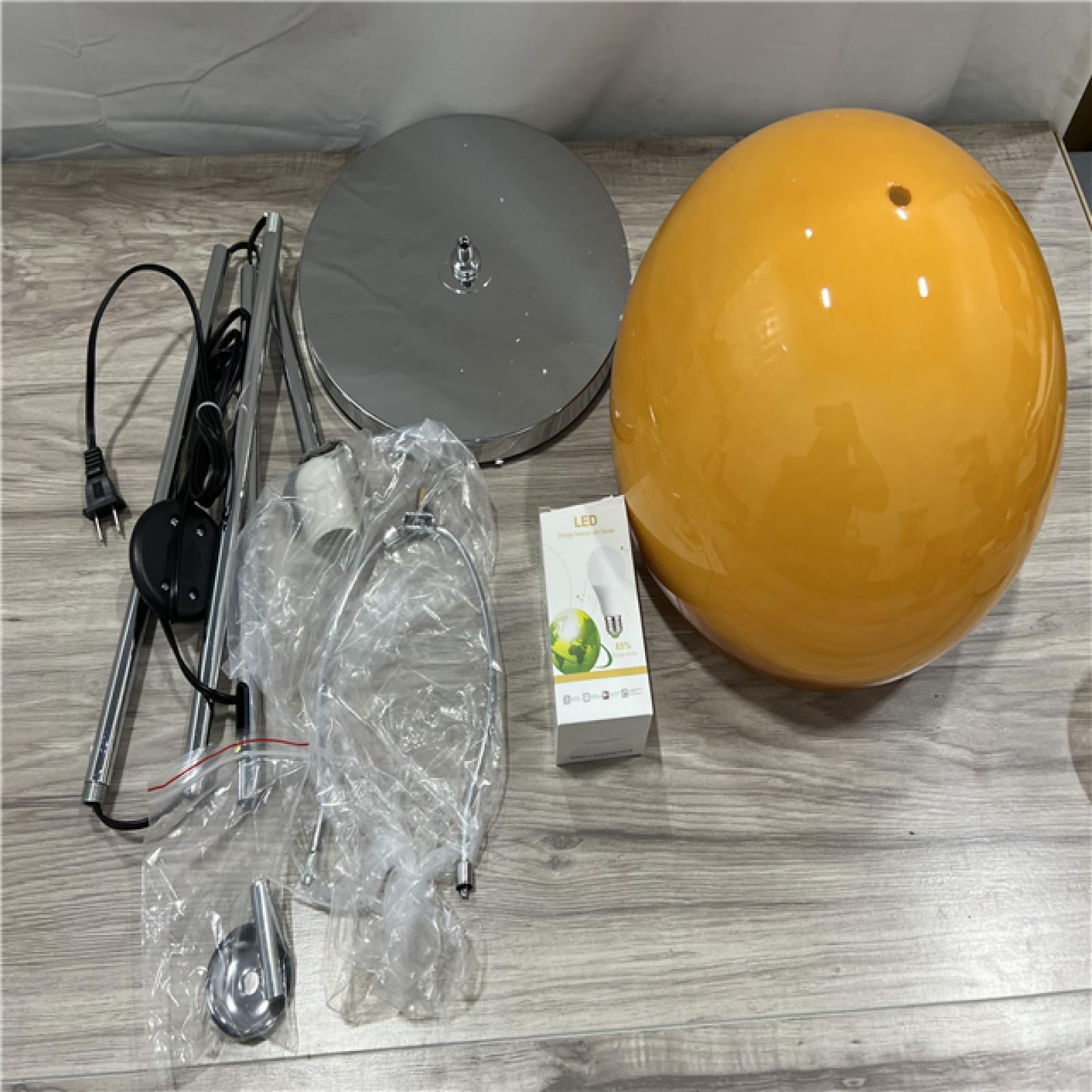 AS-IS Fira Contemporary Aluminum Floor Lamp