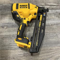 AS-IS DEWALT 20V MAX XR 16-Gauge Electric Cordless Angled Finishing Nailer Kit