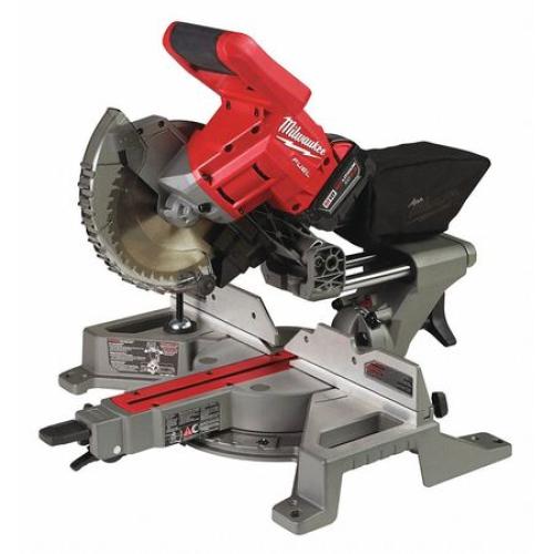 NEW- M18 FUEL 18V Lithium-Ion Brushless Cordless 7-1/4 in. Dual Bevel Sliding Compound Miter Saw Kit W/One 5.0Ah Battery