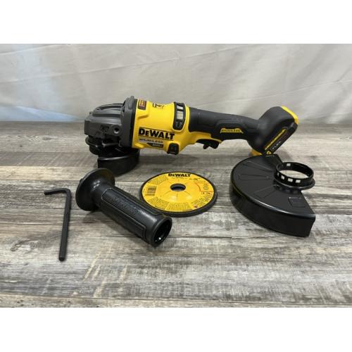 AS-IS DEWALT FLEXVOLT 60V MAX Cordless Brushless 4.5 in. to 6 in. Small Angle Grinder with Kickback Brake (Tool Only)