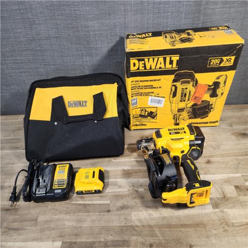 HOUSTON LOCATION - AS-IS DEWALT Roofing Nailer Cordless Kit w/ Battery & Charger