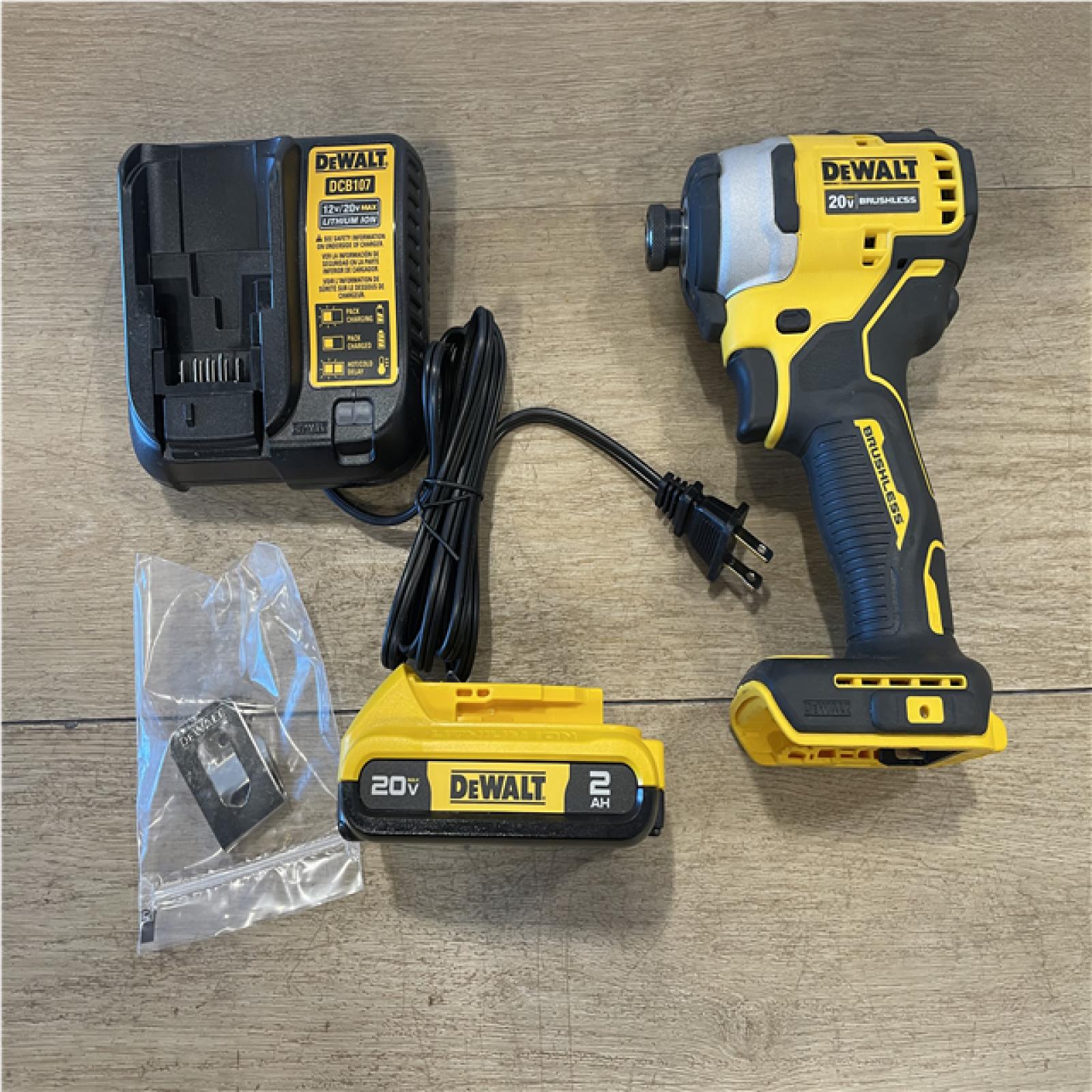 AS-IS DEWALT Atomic 20V Max Lithium-Ion Brushless Cordless Compact 1/4 in. Impact Driver Kit
