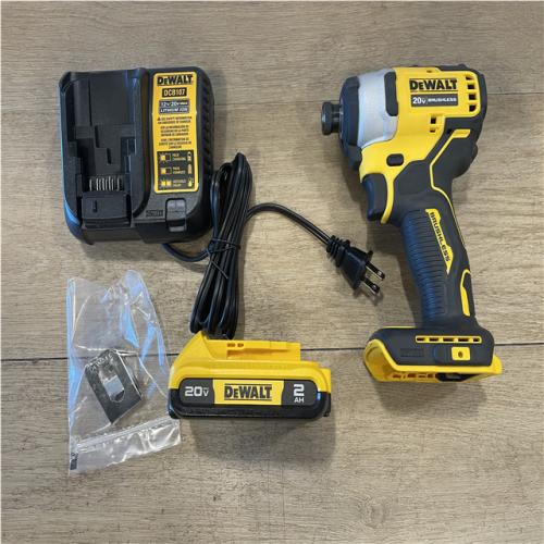 AS-IS DEWALT Atomic 20V Max Lithium-Ion Brushless Cordless Compact 1/4 in. Impact Driver Kit