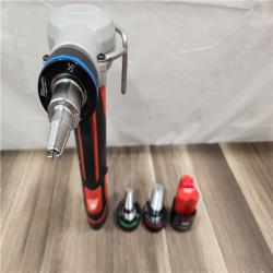 AS-IS- Milwaukee M12 12V Lithium-Ion Cordless PEX Expansion Tool Kit with (2) 1.5 Ah Batteries  (3) Expansion Heads and Hard Case