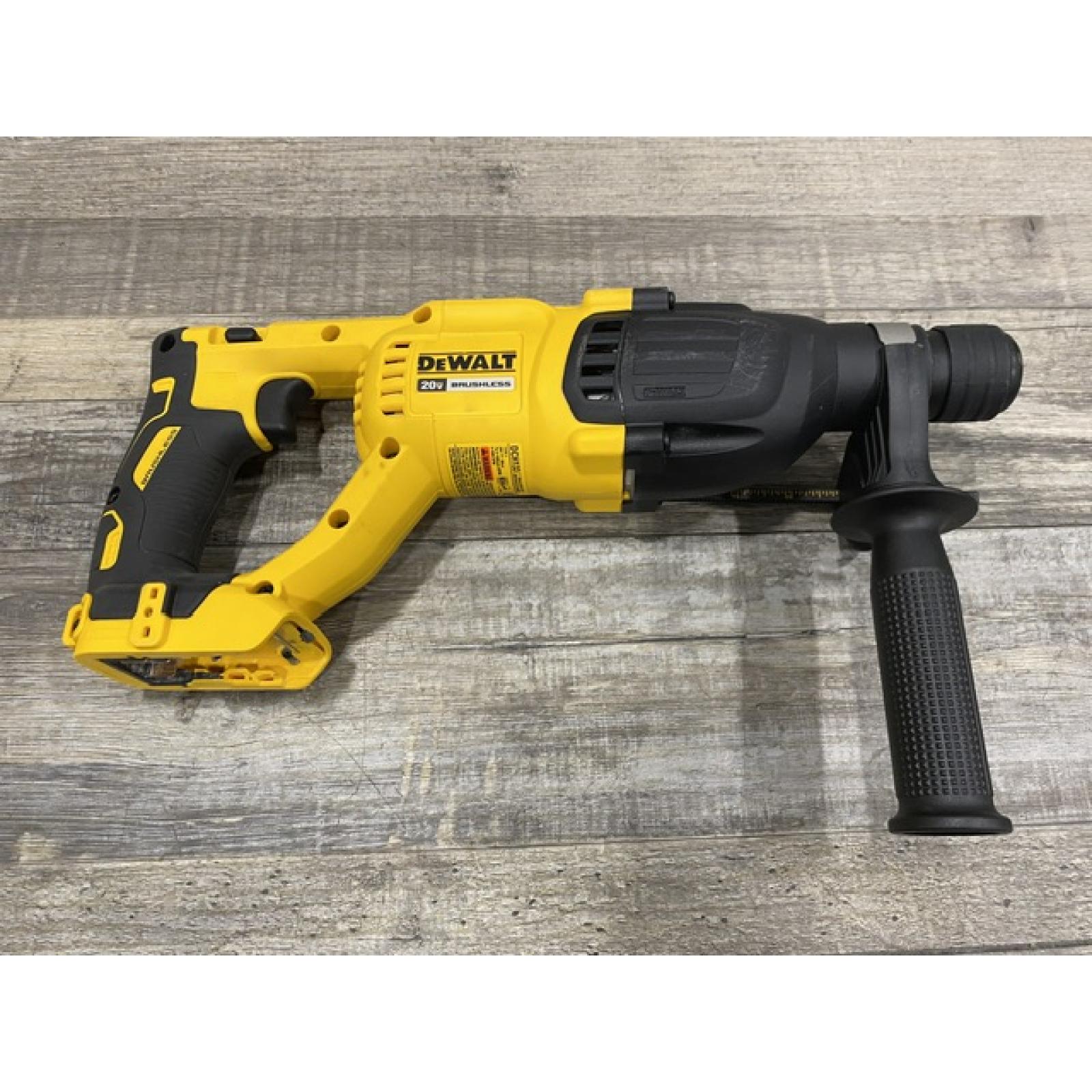 AS-IS DEWALT 20V MAX Cordless Brushless 1 in. SDS Plus D-Handle Concrete and Masonry Rotary Hammer (Tool Only)