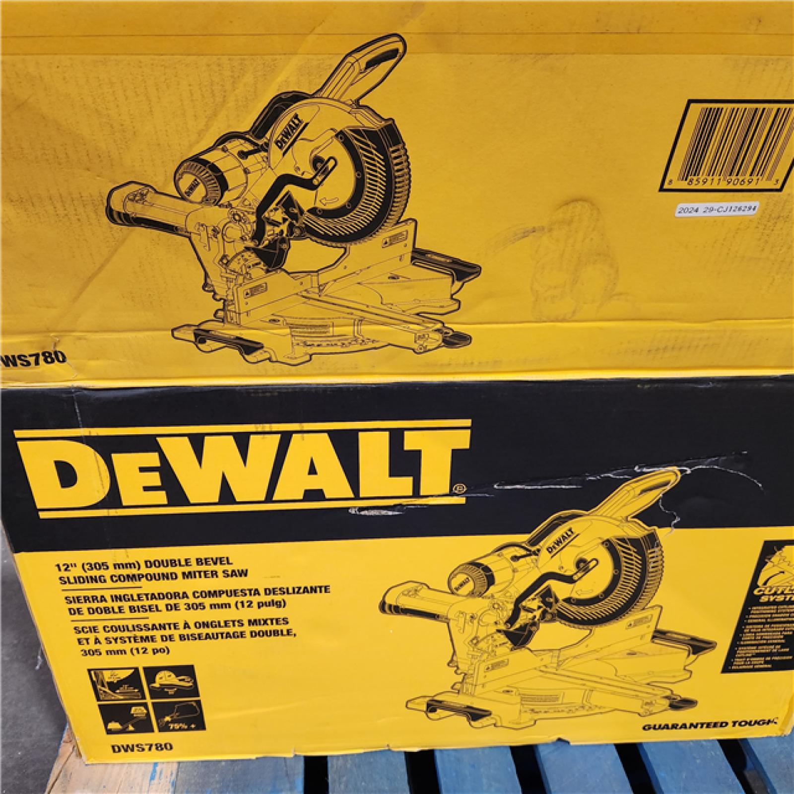 As-Is-  DEWALT 12 Double Bevel Sliding Compound Miter Saw