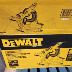 As-Is-  DEWALT 12 Double Bevel Sliding Compound Miter Saw
