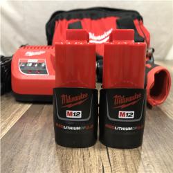 AS-IS Milwaukee 12-Volt Lithium-Ion Brushless Cordless Subcompact Brushless Drill Driver Kit