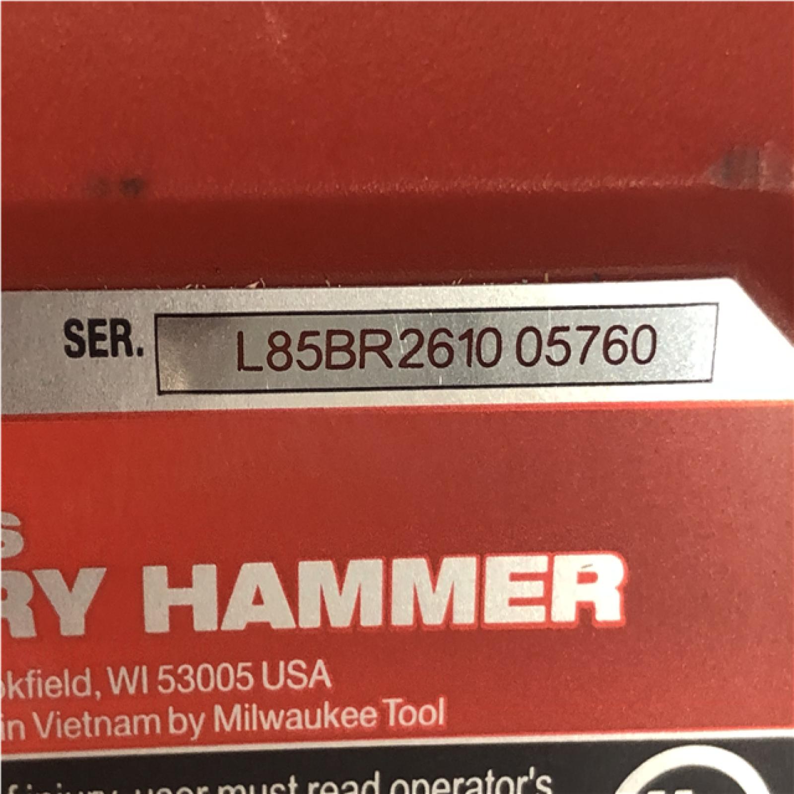 AS-IS Milwaukee  FUEL 18V Lithium-Ion Brushless Cordless 1 in. SDS-Plus Rotary Hammer (Tool-Only)