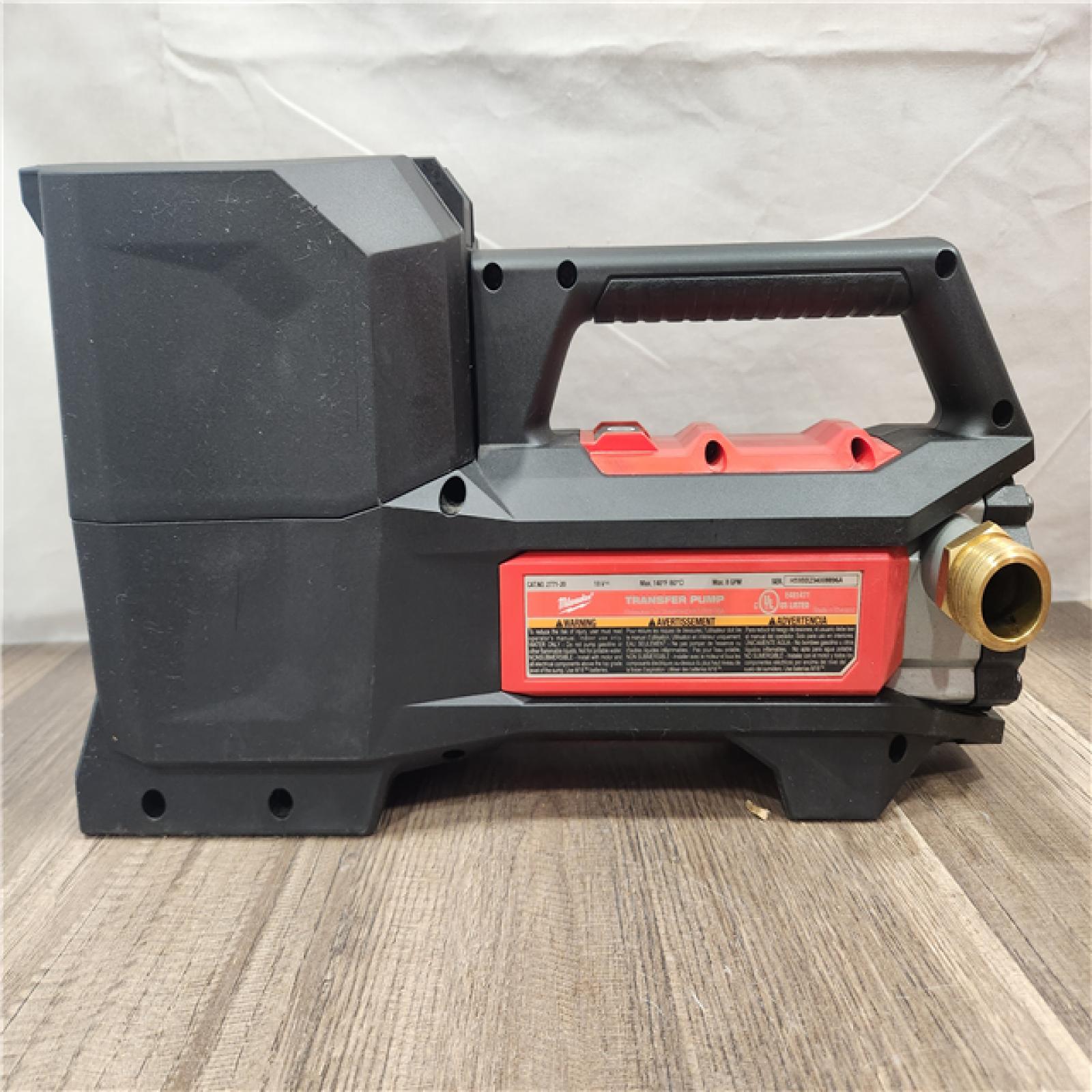 AS-IS- Milwaukee 18V 1/4 HP Lithium-Ion Cordless Transfer Pump (Tool Only)