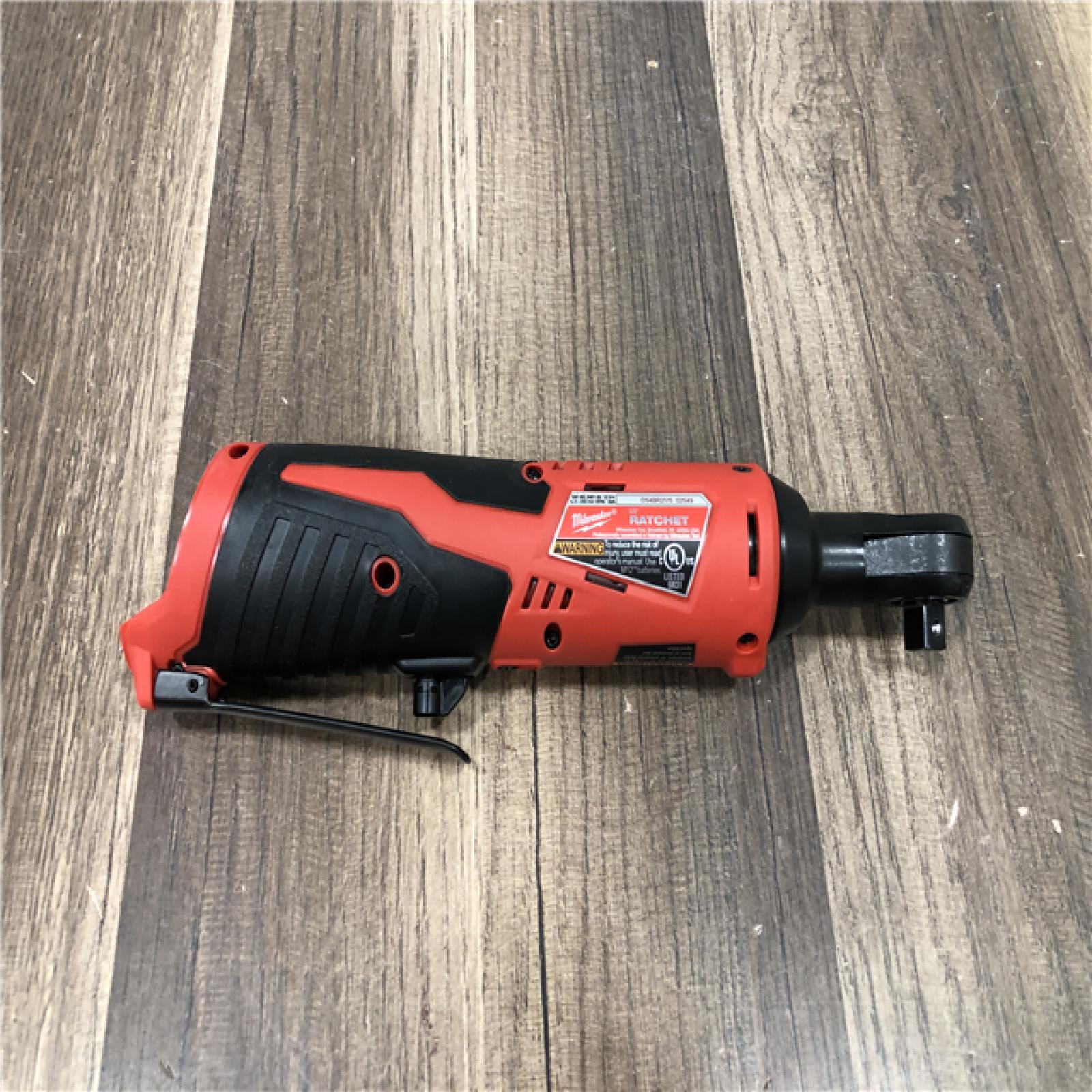 AS-IS Milwaukee 12V Lithium-Ion Cordless 3/8 in. Ratchet (Tool-Only)