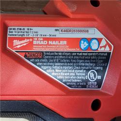 HOUSTON LOCATION - AS-IS Milwaukee FUEL 18-Volt Lithium-Ion Brushless Cordless Gen II 18-Gauge Brad Nailer (Tool-Only)