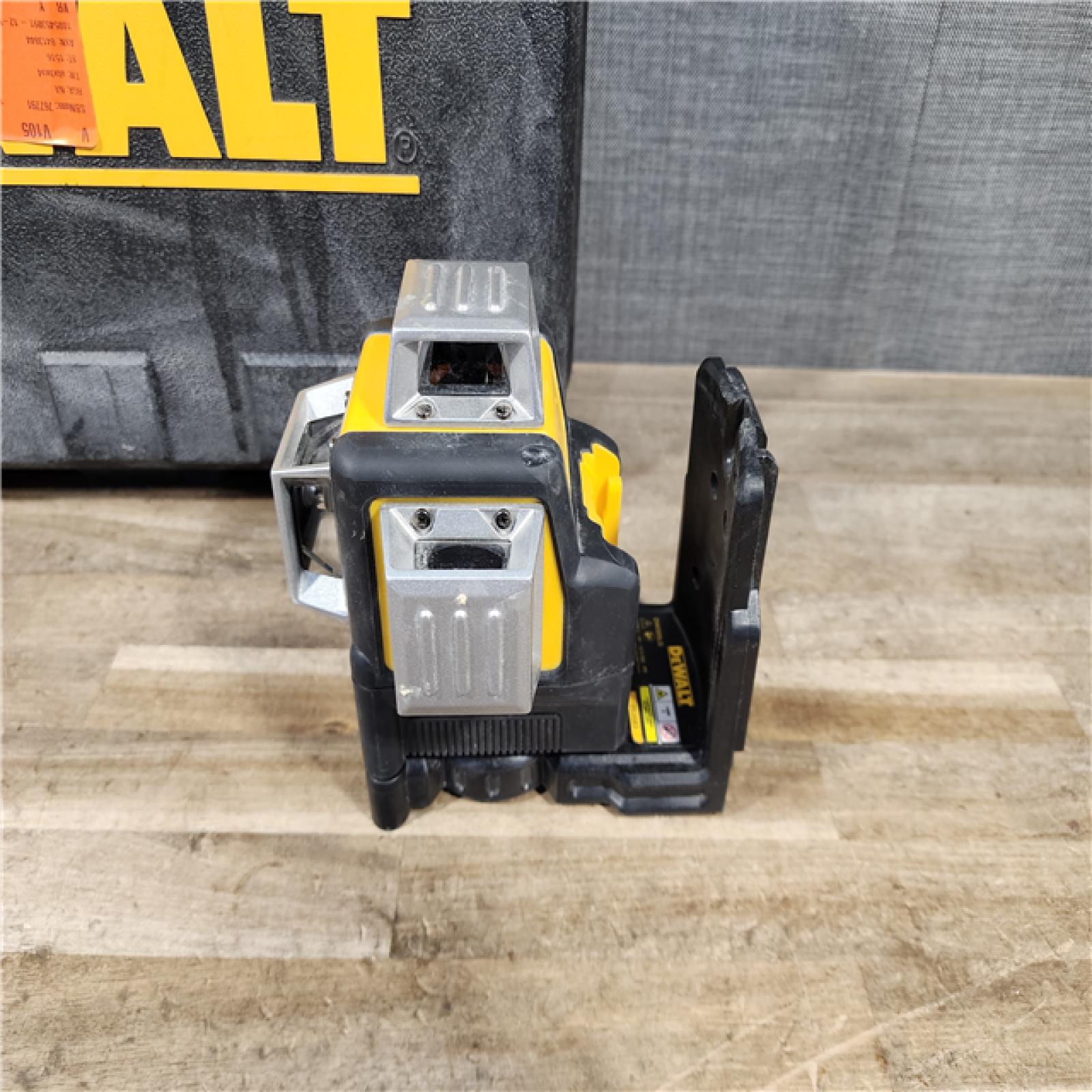 HOUSTON LOCATION - AS-IS DEWALT 12V MAX Lithium-Ion 100 ft. Green Self-Leveling 3-Beam 360 Degree Laser Level with 2.0Ah Battery  Charger and Case