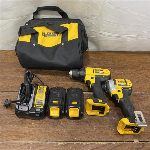 AS-IS DeWALT 20V MAX Cordless Drill Driver/Impact Driver Combo Kit 1.3 Ah Lithium Ion