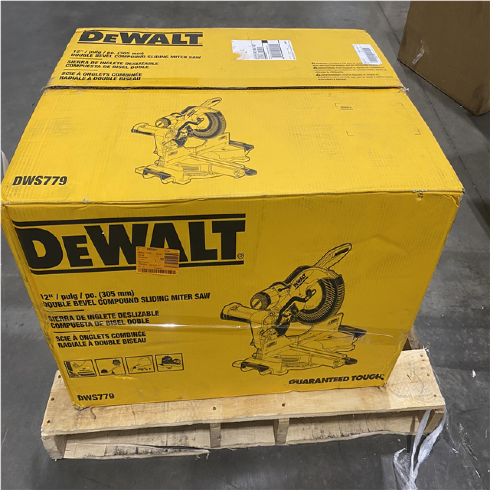 As-Is- DeWalt 15 Amps 12 in. Corded Dual-Bevel Sliding Compound Miter Saw