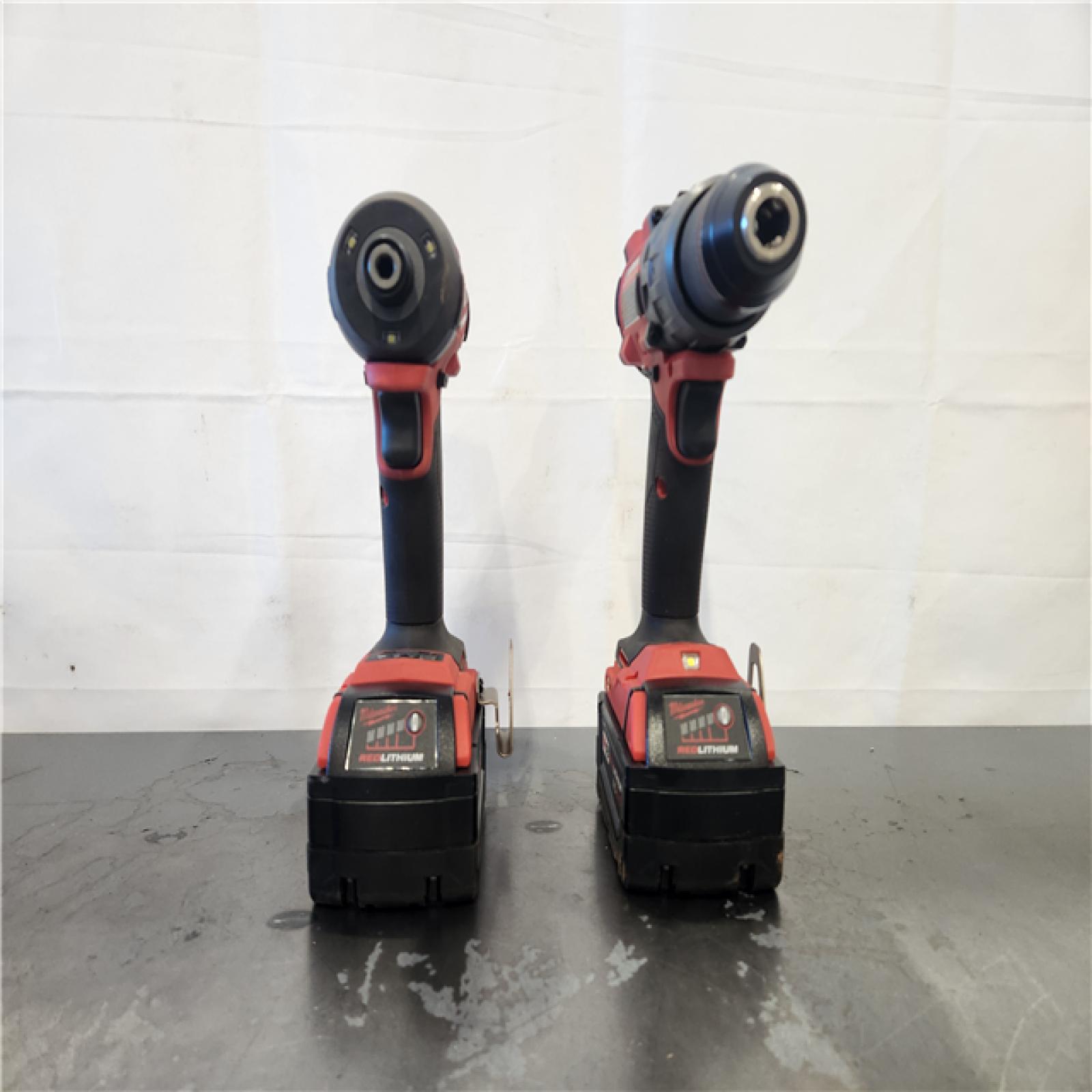 AS-IS- M18 FUEL 18V Lithium-Ion Brushless Cordless Hammer Drill and Impact Driver Combo Kit (2-Tool) with 2 Batteries