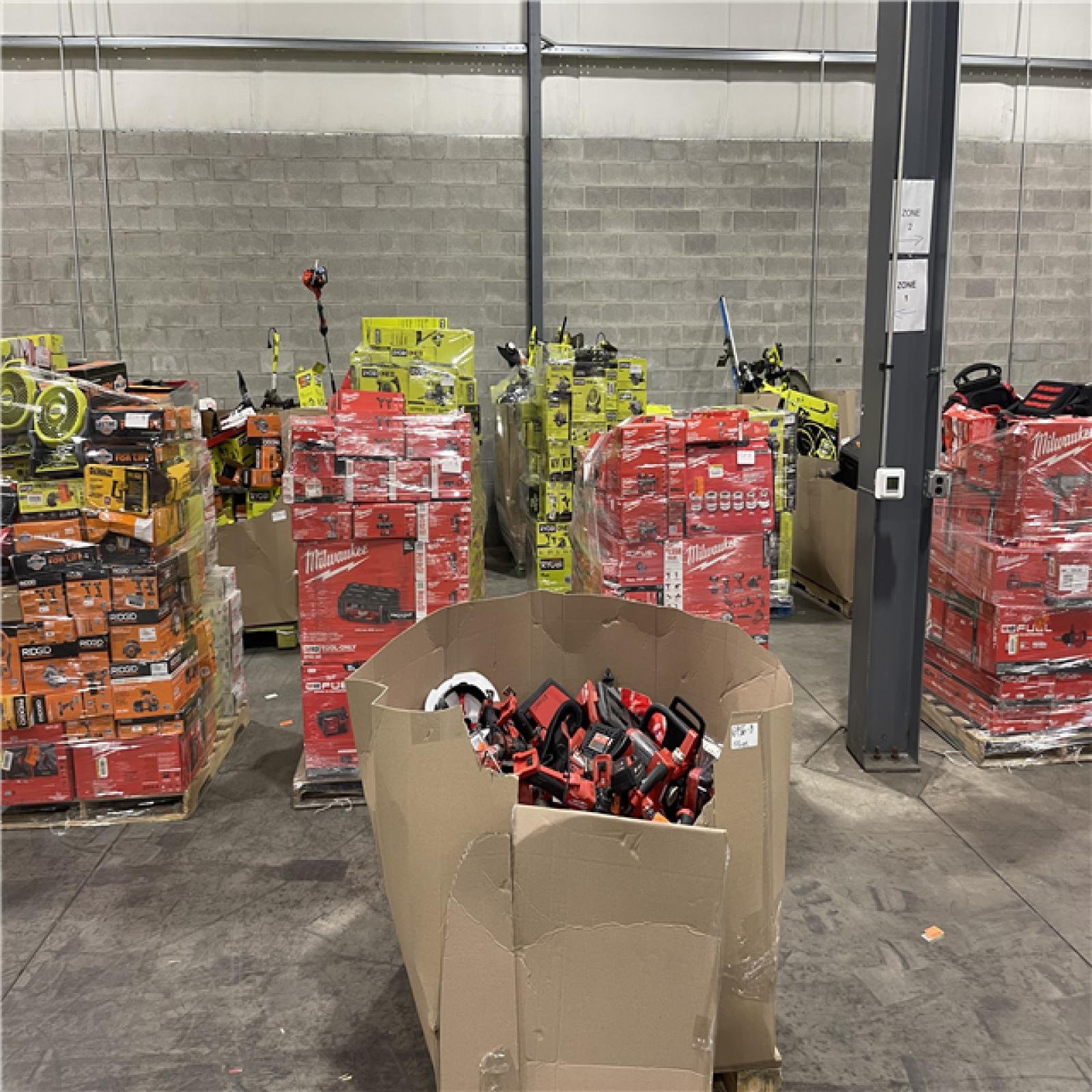 Pittston Location As-IS Power Tools Partial Truckload (15 Pallets) 6956-B