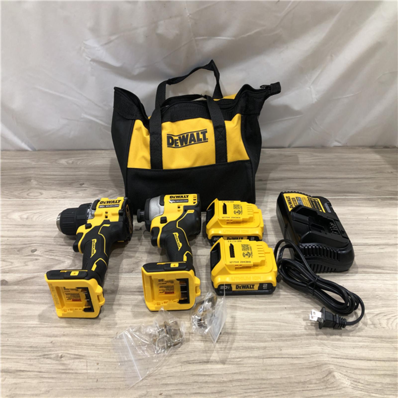 AS-IS DEWALT ATOMIC 20-Volt MAX Lithium-Ion Cordless Combo Kit