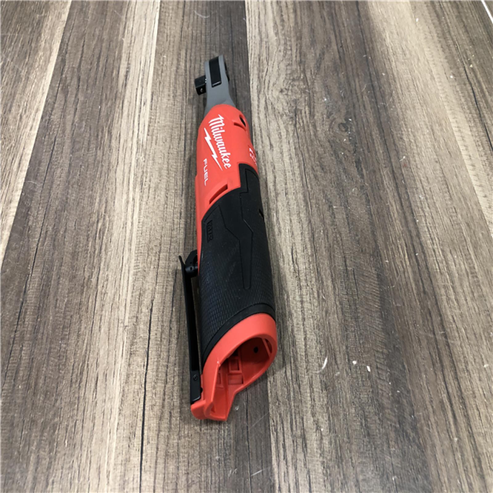 AS-IS Milwaukee FUEL 12-Volt Lithium-Ion Brushless Cordless High Speed 3/8 in. Ratchet (Tool-Only)