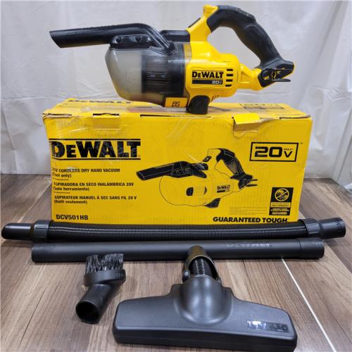 AS-IS DEWALT 20V Lithium-Ion Cordless Dry Hand Vacuum kit  (Tool Only)