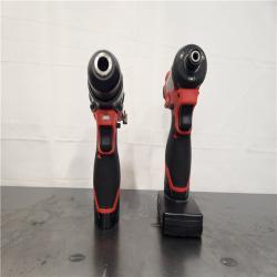 AS-IS- Milwaukee 12V Brushless Hammer Drill and Impact Driver Combo Kit