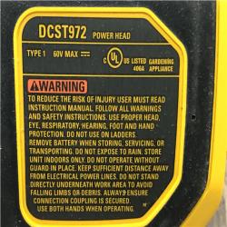 as-is DEWALT FLEXVOLT 60V MAX 17 in. Cordless Battery Powered Attachment Capable Trimmer Kit