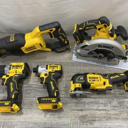 LIKE NEW - DEWALT 20V Lithium-Ion Cordless 5-Tool Combo Kit