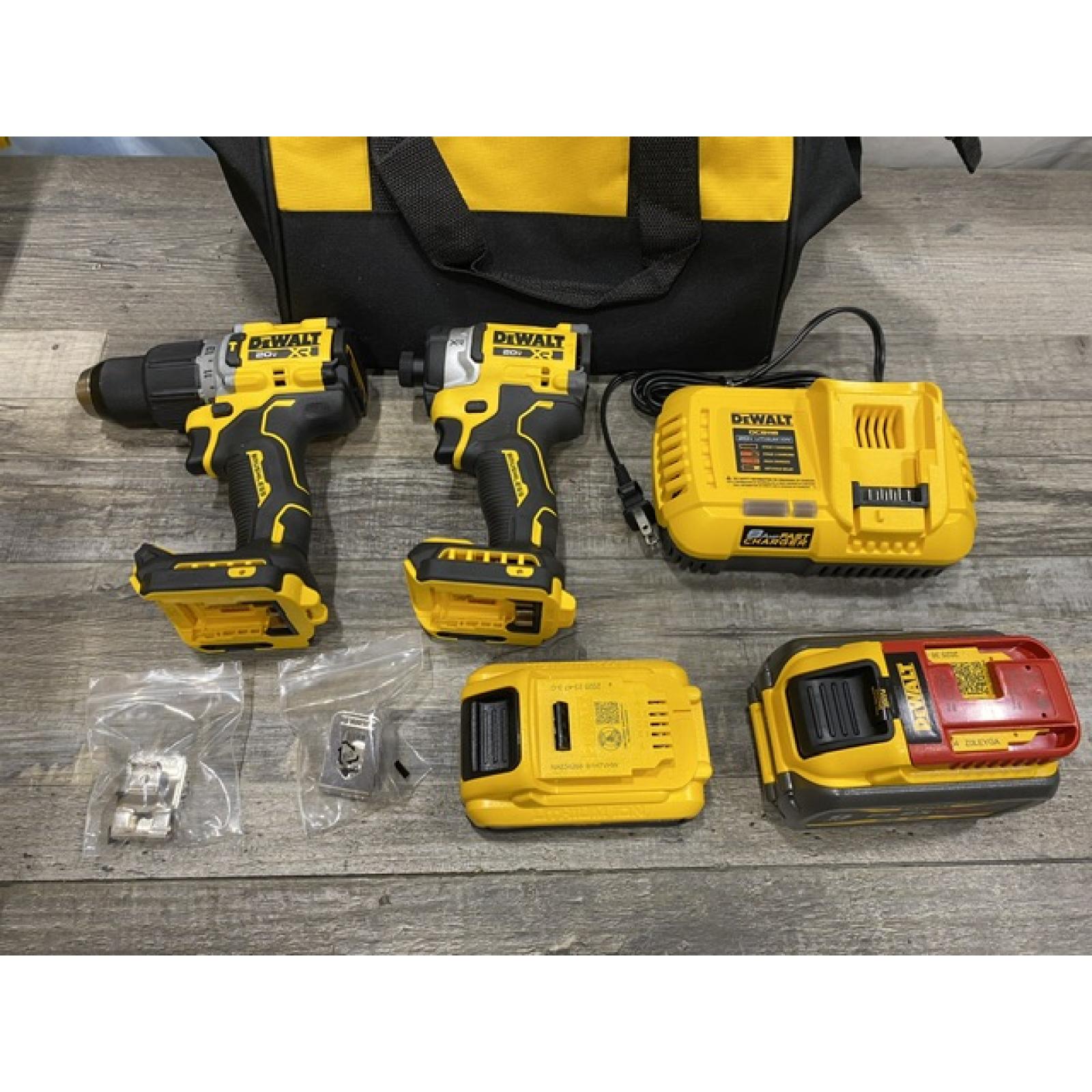 AS-IS DEWALT 20V Lithium-Ion Cordless 2-Tool Combo Kit