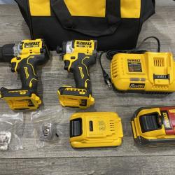 AS-IS DEWALT 20V Lithium-Ion Cordless 2-Tool Combo Kit