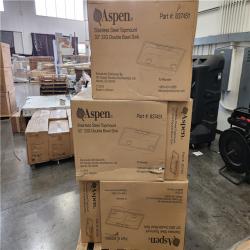 Phoenix Location NEW Aspen Stainless Steel Top mount 33 22G Double Bowl Sink Pallet (14 Sinks)