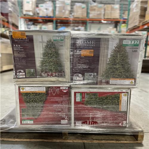 DALLAS LOCATION- AS-IS ASSORTED CHRISTMAS TREES PALLET