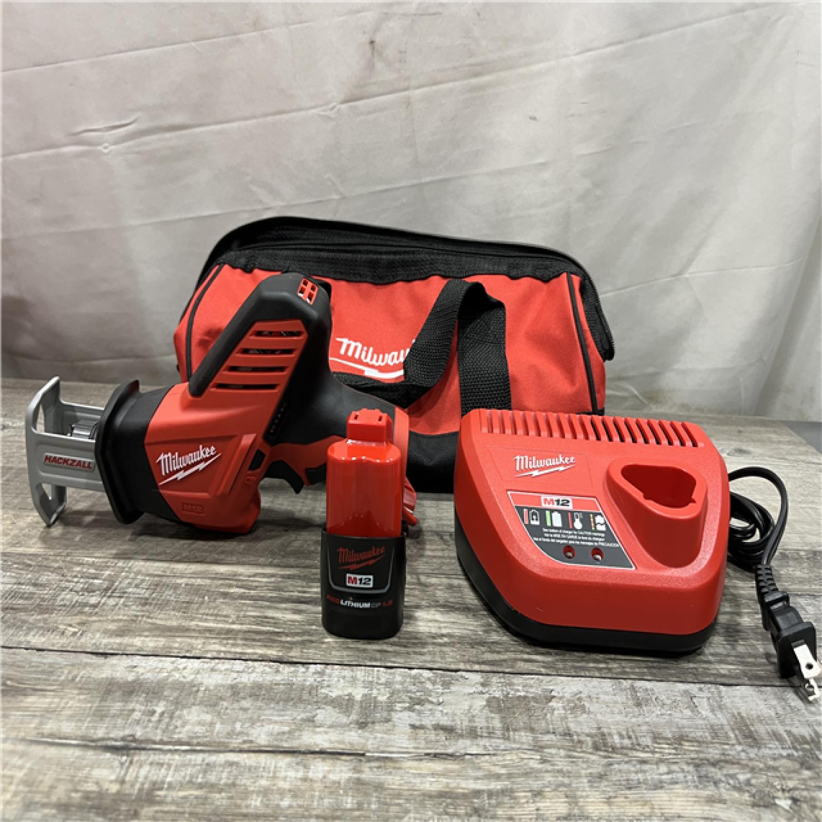 AS-IS Milwaukee 12V Lithium-Ion HACKZALL Cordless Reciprocating Saw Kit