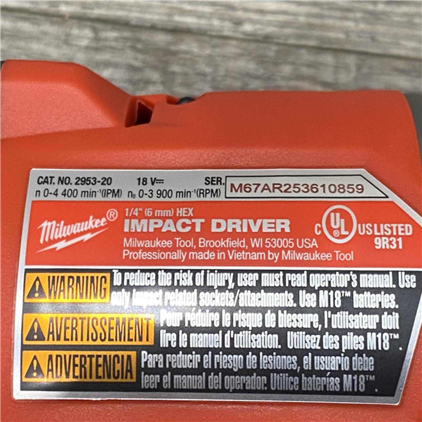 AS-IS Milwaukee FUEL 18V Lithium-Ion Brushless Cordless Hammer Drill and Impact Driver Combo Kit