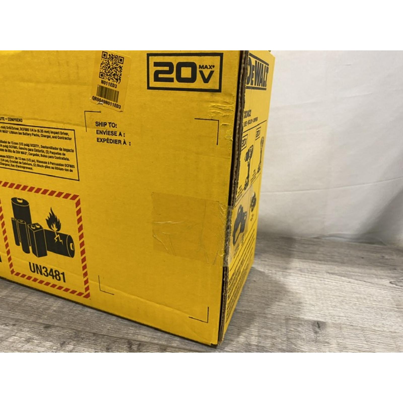 NEW - DEWALT 20V MAX Cordless Drill/Impact 2 Tool Combo Kit