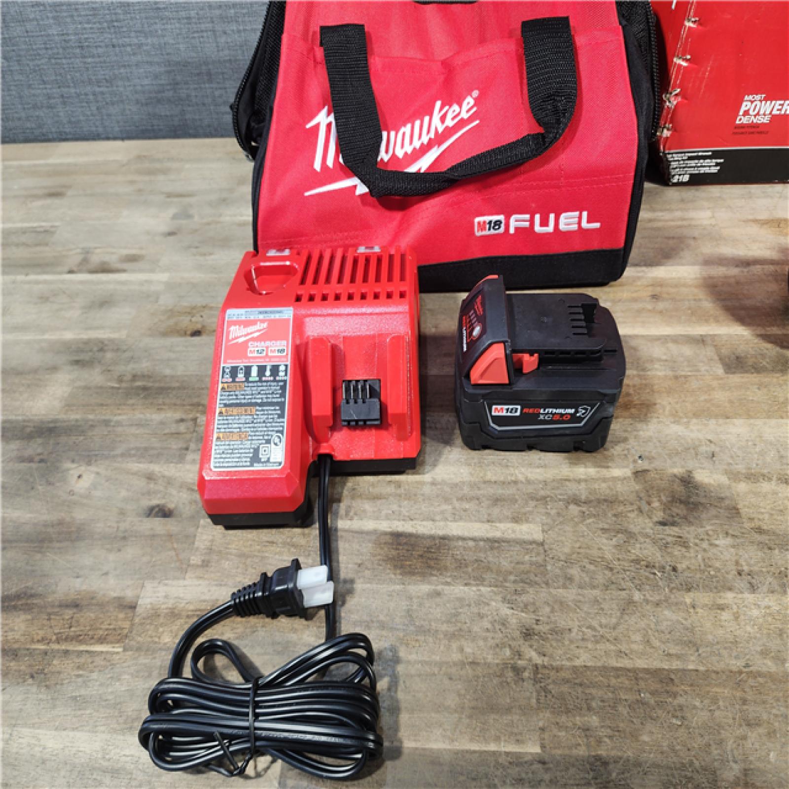 HOUSTON LOCATION - AS-IS (APPEARS LIKE NEW) Milwaukee M18 1/2 in. Cordless Brushless High Torque Impact Wrench Kit (Battery & Charger)