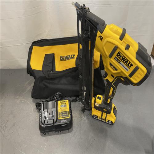 AS-IS - DeWalt 20V MAX XR Lithium-Ion Cordless 2-1/2 in. 15-Gauge Finish Nailer Kit