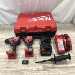 AS-IS MILWAUKEE FUEL 18V Lithium-Ion Cordless Hammer Drill and Impact Driver Combo Kit