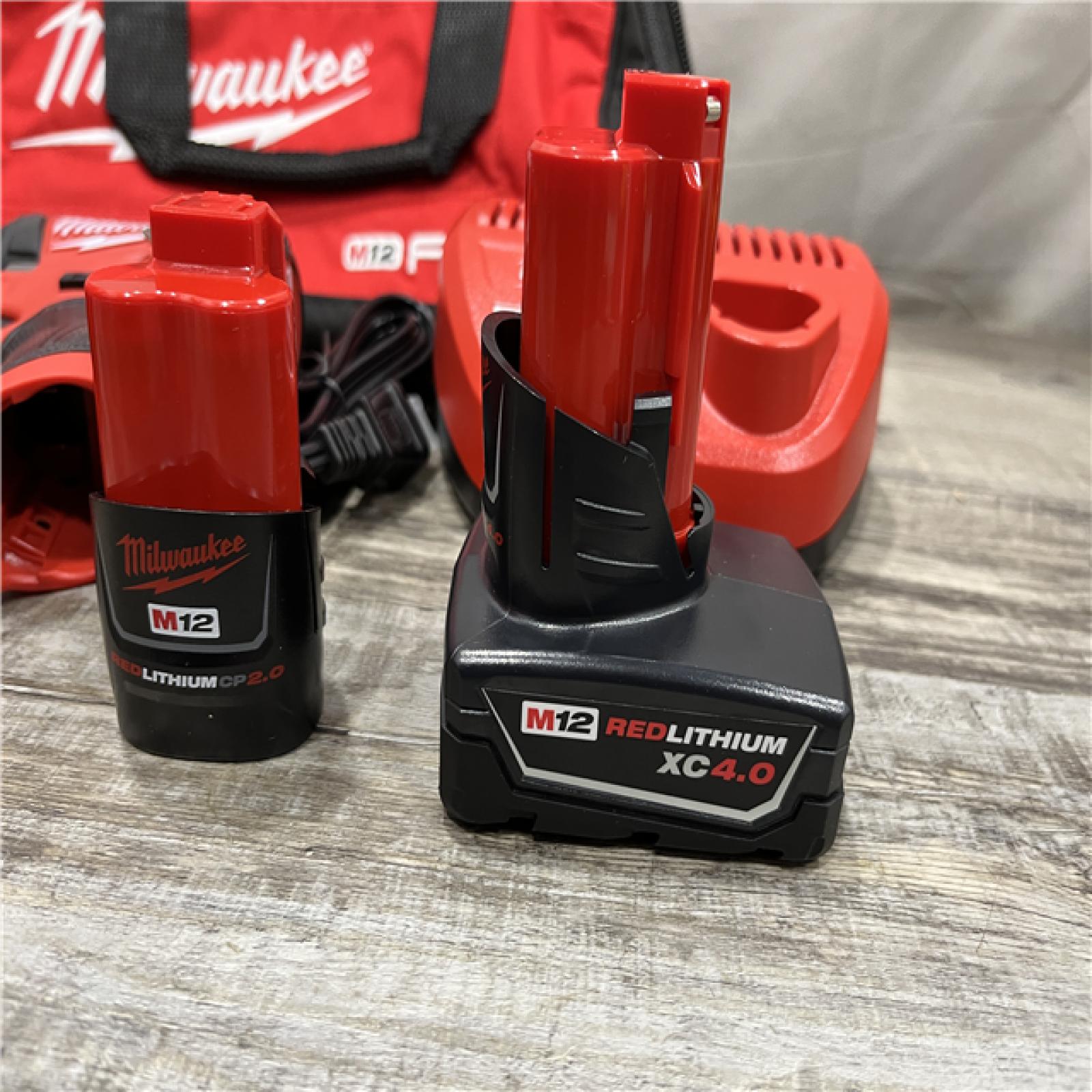 AS-IS Milwaukee FUEL 12-Volt Lithium-Ion Brushless Cordless Hammer Drill and Impact Driver Combo Kit