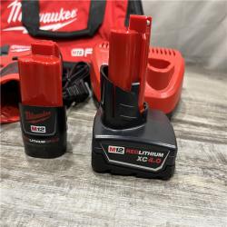 AS-IS Milwaukee FUEL 12-Volt Lithium-Ion Brushless Cordless Hammer Drill and Impact Driver Combo Kit