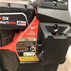 AS-IS Milwaukee 12-Volt Lithium-Ion Cordless Green 250 ft. 3-Plane Laser Level Kit
