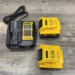AS-IS DEWALT 20V MAX Lithium-Ion Battery Kit with 5.0Ah and 2.0Ah Battery and Charger