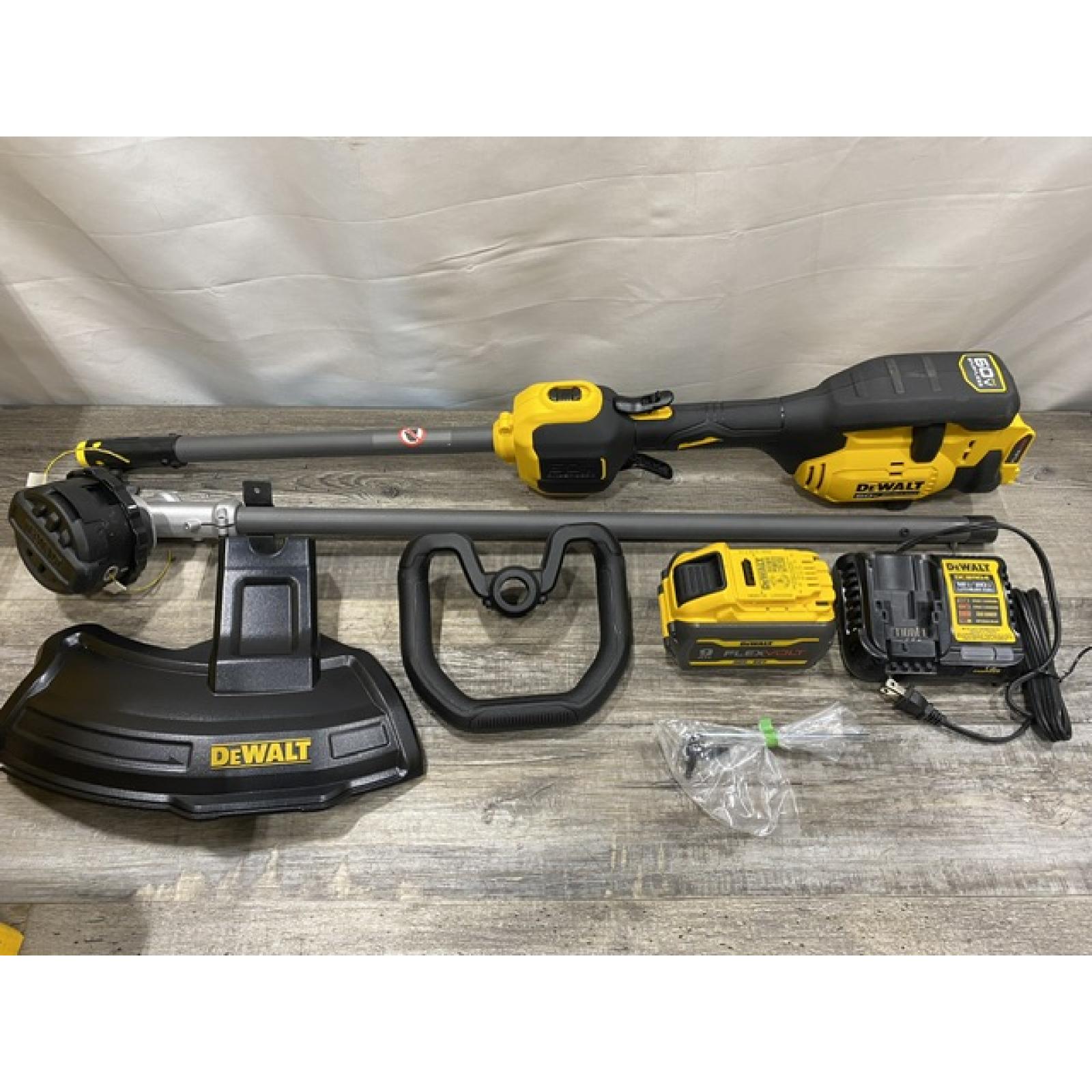AS-IS DEWALT FLEXVOLT 60V MAX 17 in. Cordless Battery Powered Attachment Capable Trimmer Kit